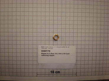 Reducing nipple,3241,O/I,1/4"x1/8",red brass