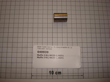 Bushing,270V4A08,1/4"x25mm,A4 stainless steel 1.4571
