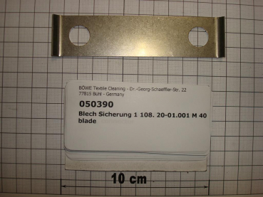 Locking plate,26x101x1mm,for cage flange,P/M12-18,P300