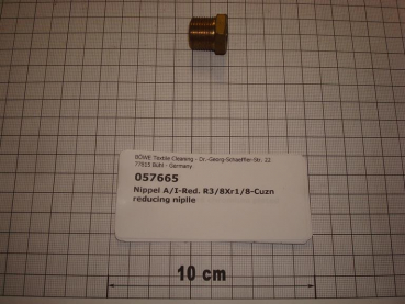 Reducing nipple,3241,O/I,3/8"x1/8",red brass