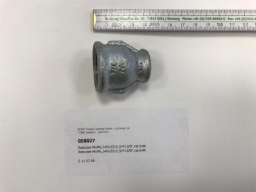 Reducing socket,240V2010,3/4"x3/8",galvanized