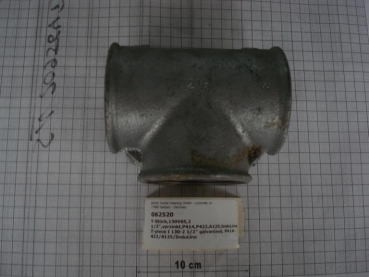 T-piece,130V65,2 1/2",galvanized,P414,P422,A125,InduLine