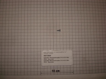 Metal screw DIN7971,3.5x9.5mm,galvanized,P/M12-18