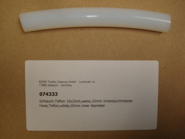 Hose,Teflon,white,10mm inner diameter