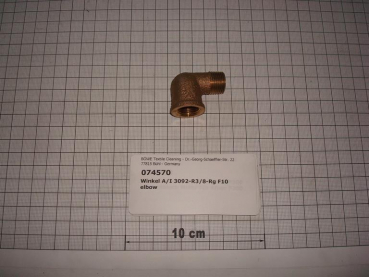 Elbow,I/O,DN10,3/8",90°,red brass,series 3000