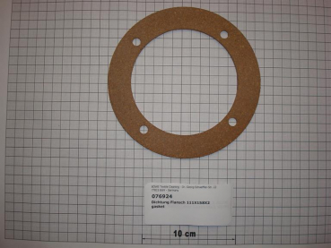 Gasket,round,111x158x2mm,4-holes,F525,F540