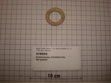 Sealing gasket,23x35x3mm,felt,Activa