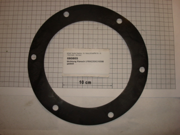 Gasket,round,170x235x2mm,6-holes,P421
