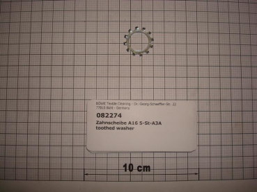 Toothed washer,A16,5mm,galvanized,DIN6797