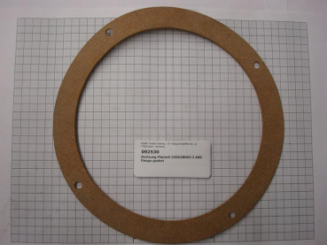 Gasket,round,226x280x3,2mm,4-holes,cork,A80