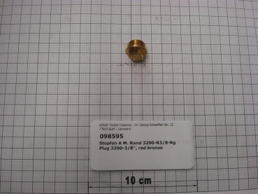 Plug,3290,DN10,3/8",red brass