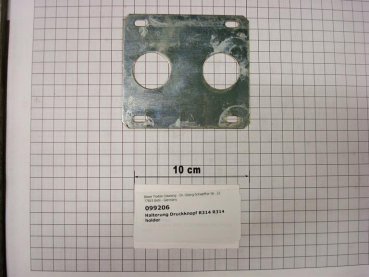 Mounting bracket,push button,110x89x1,5mm,DG10,DG18