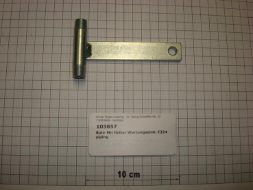 Pipe,1/4"x60mm,with bracket for maintenance unit