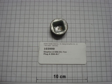 Plug,596V25,square drive,1",galvanized