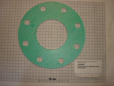 Gasket,round,100x220x3mm,centellen,8-holes,D250