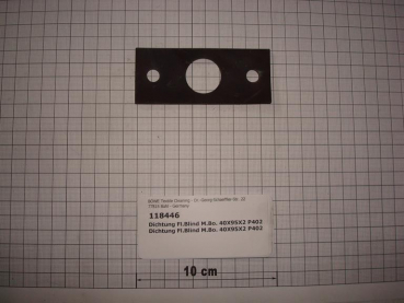 Gasket,square,40x95x2mm,2-holes,P445,P470,SI70