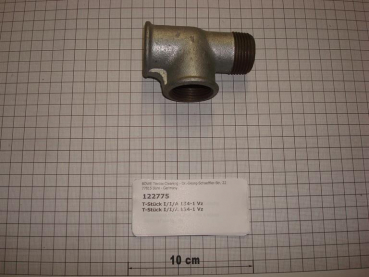 T-piece,134V25,I/I/O,1",galvanized