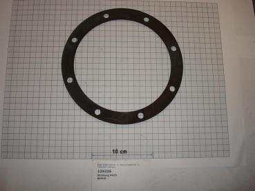 Gasket,round,160x200x3,2mm,8-holes,air duct,P470,SI70