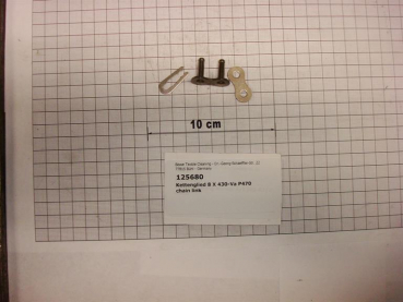 Chain link 8x430 stainless steel, P470/SI70