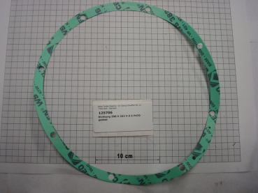 Gasket,round,262x290x0,5mm,centellen,8-holes,P470/SI70