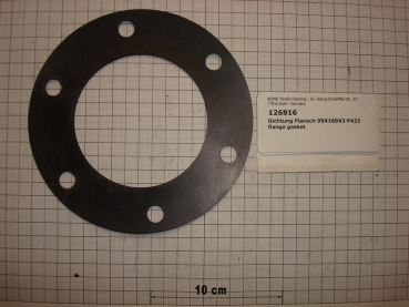 Gasket,round,95x160x3mm,6-holes,P422