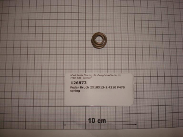 Pressure spring,2x18x13,stainless steel,1.4310,P470,SI70,P5100,InduLine