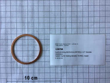 Gasket ring for heating element distillation 48x55x2 copper