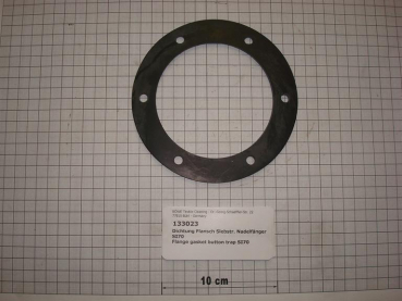 Gasket,round,100x140x4mm,6-holes,self-cleaning button trap,SI70