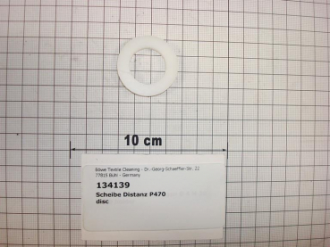 Distance washer,23x37x6,5mm,self cleaning button trap,P564,P5100,P470,SI70