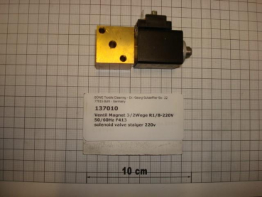 Solenoid valve air,3/2 ways,1/8",NW2mm,220V-50/60Hz,NC,Staiger