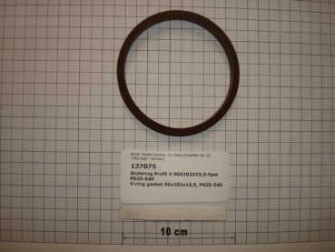 Gasket,round,90x102x15,5mm,v-profile,FPM,viton,P525-540