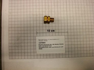Threaded bush with nut M14x1,5 1/8"-MS58, spray unit