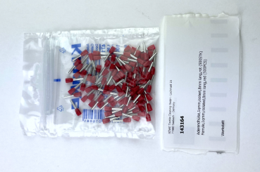 Ferrule,1qmm,isolated,8mm long,red (100PCS)
