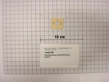 Gasket,square,27x27x1mm,for device plug