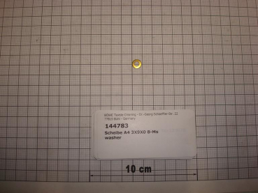 Washer 4.3x9x0.8 brass