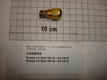Spray nozzle,11.0Gph,60°,spray unit
