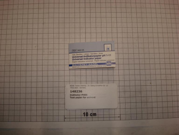 Test paper for solvent ph-value 1-10