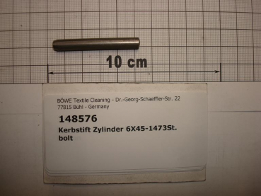 Grooved cylindrical pin DIN1473,6x45mm,galvanized