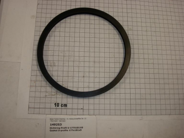 Gasket,round,u-profile,161x181x9mm,viton,water separator