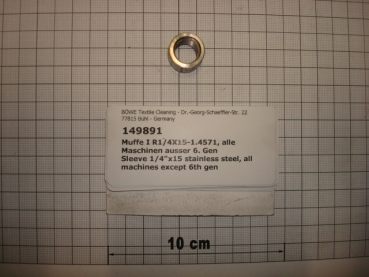 Bushing,270V4A08,1/4"x15mm,stainless steel 1.4571