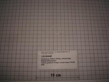 Gasket,round,22x25,4x1,6mm,teflon(PTFE),P520-540,cooling compressor