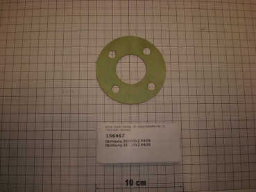 Gasket,round,35x80x2mm,centellen,4-holes,P470,SI70