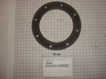 Gasket,round,110x160x4mm,8-holes