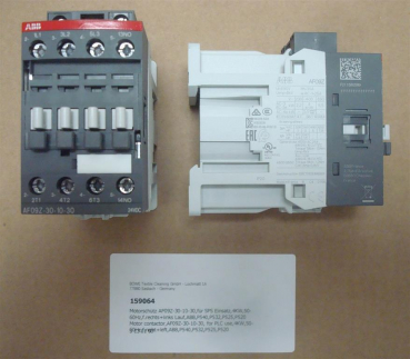 Motor contactor,AF09Z-30-10-30, for PLC use,4KW,50-60Hz,f.right+left,ABB,P540,P532,P525,P520