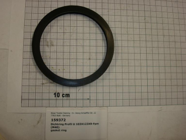 U-profile gasket distillation sight glass, 103x123x9 Viton