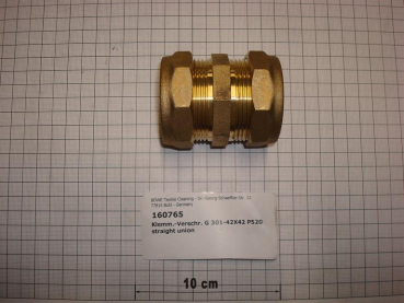 Compression fitting,straight,301-42x42
