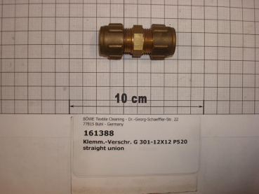Compression fitting,straight,301-12x12