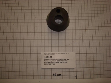 Rubber plug for solvent barrel 48/65x35 