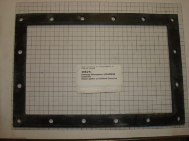 Gasket,square,235x350x4mm,16-holes,heater,Consorba