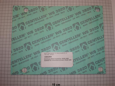 Gasket,square,206x275x3mm,for heat insulation of distillation,centellen,P525-540